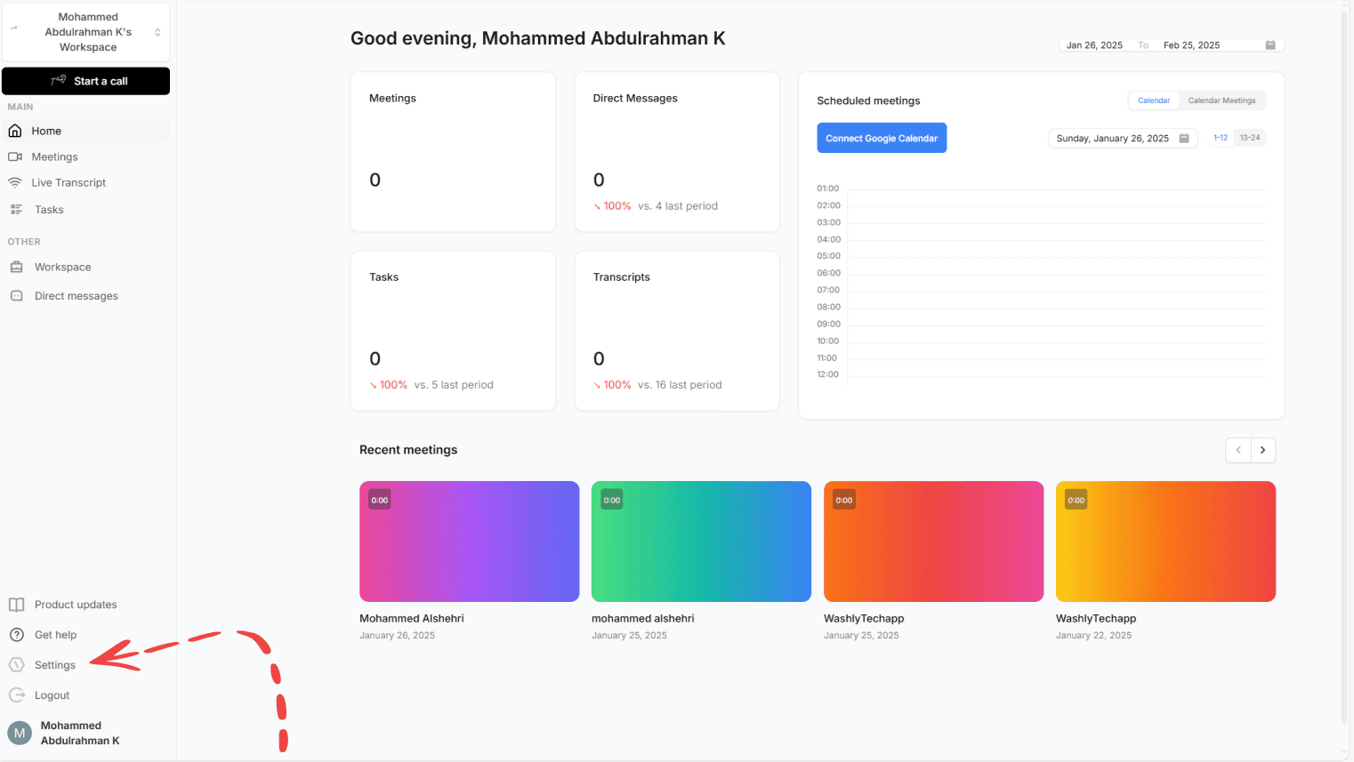 Integrate with Zoom Screenshot